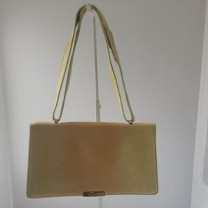 ESCADA Vintage Margaretha Ley Suede Ombre Clutch w Handle